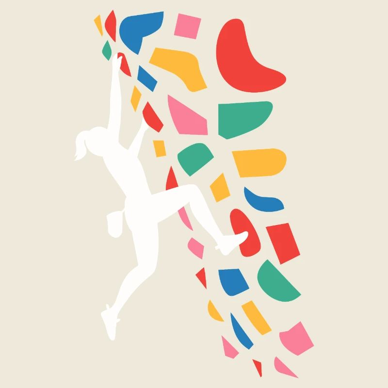 Boulder-Kletterer Bunte Griffe