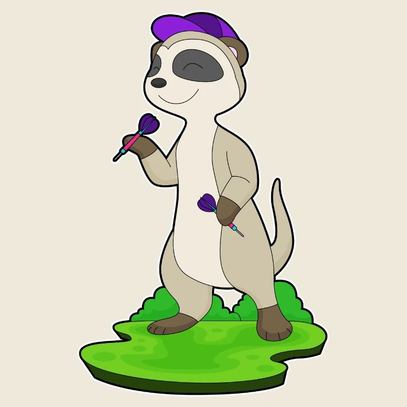 Erdmännchen Dart Dartpfeil