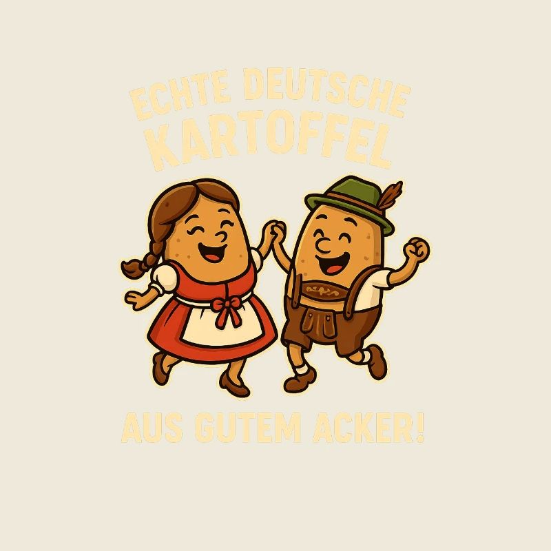 Echte Deutsche Kartoffel Bayrisch Dirndl Tracht