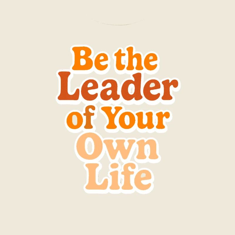 Inspirational leadership text design