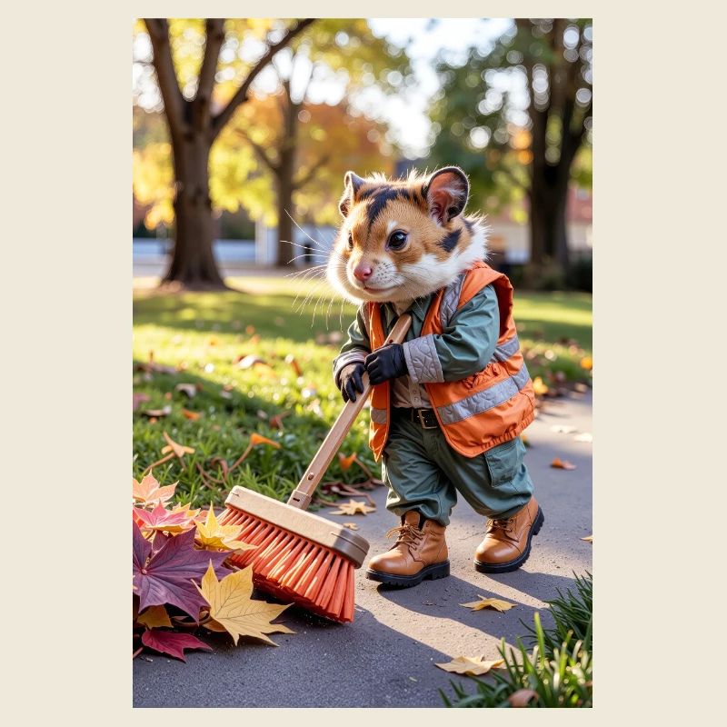 Humanoid Sweeper Hamster