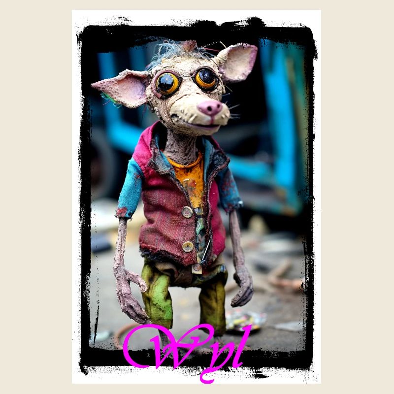 Poupée Punk Gremlin Vintage Charm Gutted
