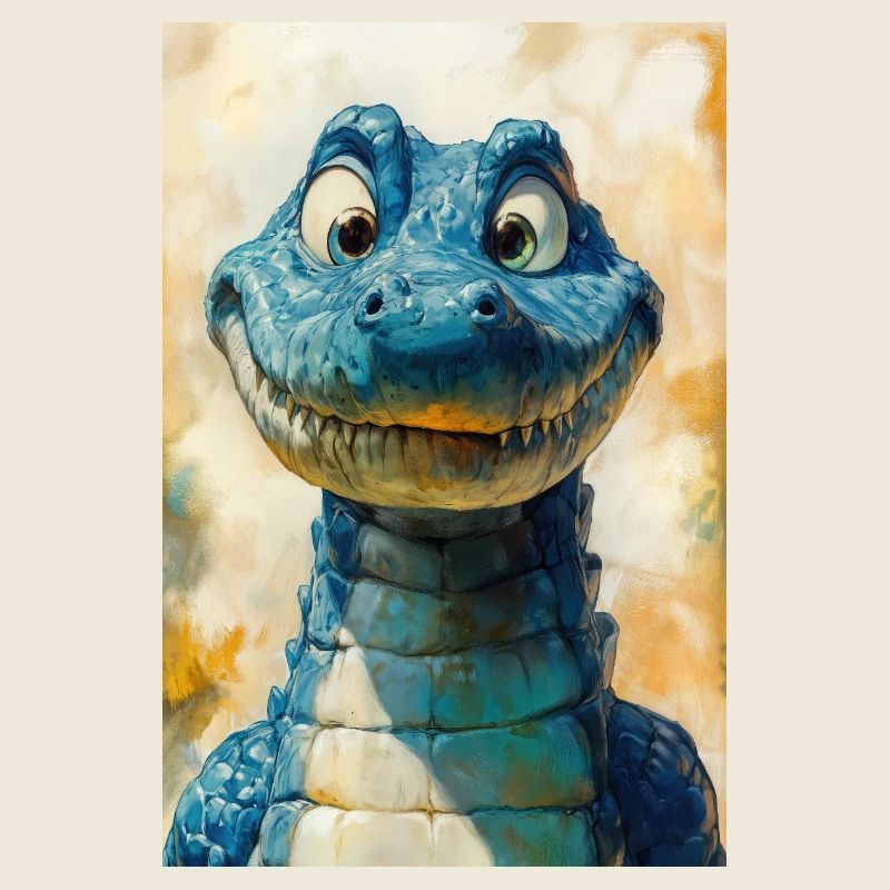 Illustration eines Krokodils