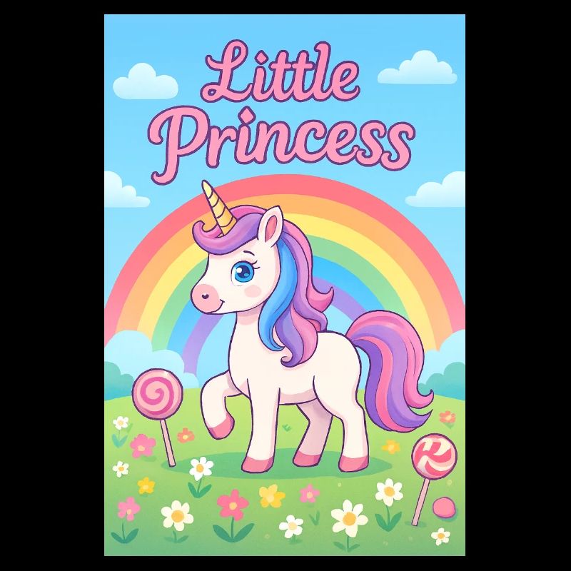 Kleines Regenbogen-Einhorn