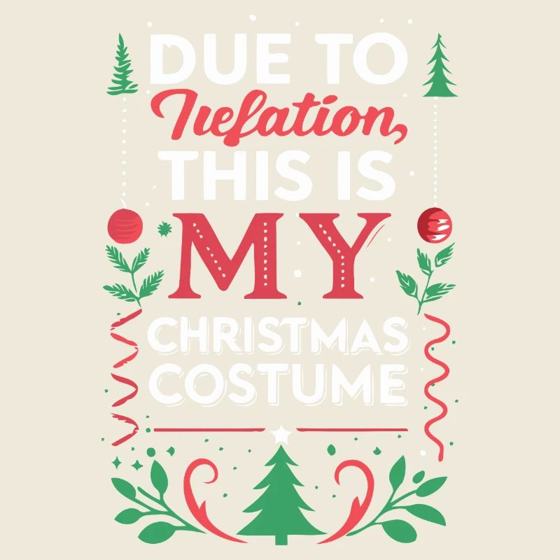 Inflation-Weihnachtskostüm