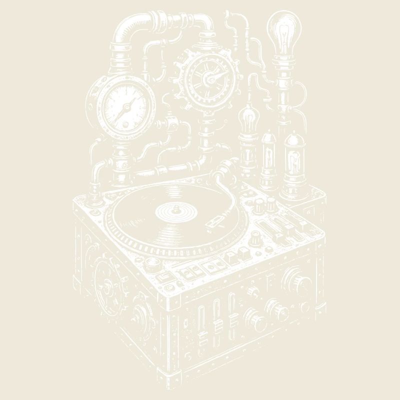 Steampunk music console design