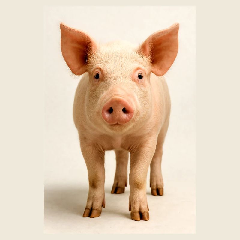 Charme de gros plan du cochon