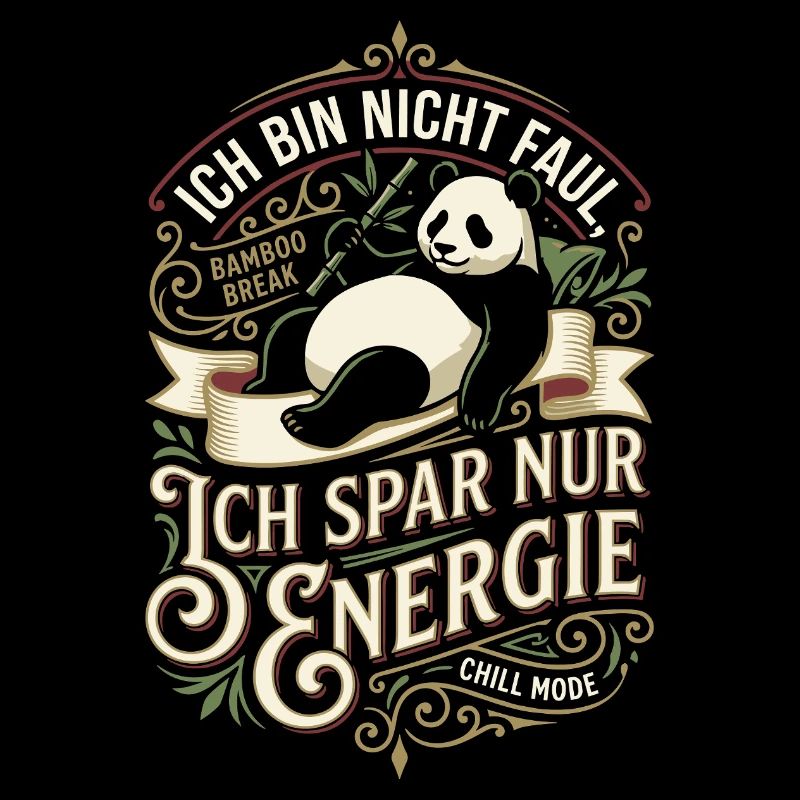I only save energy Panda Design