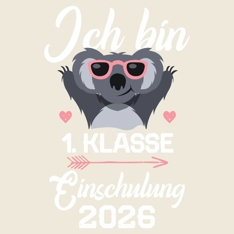 Koala Einschulung 2026 Mädchen Geschenk 1.Klasse