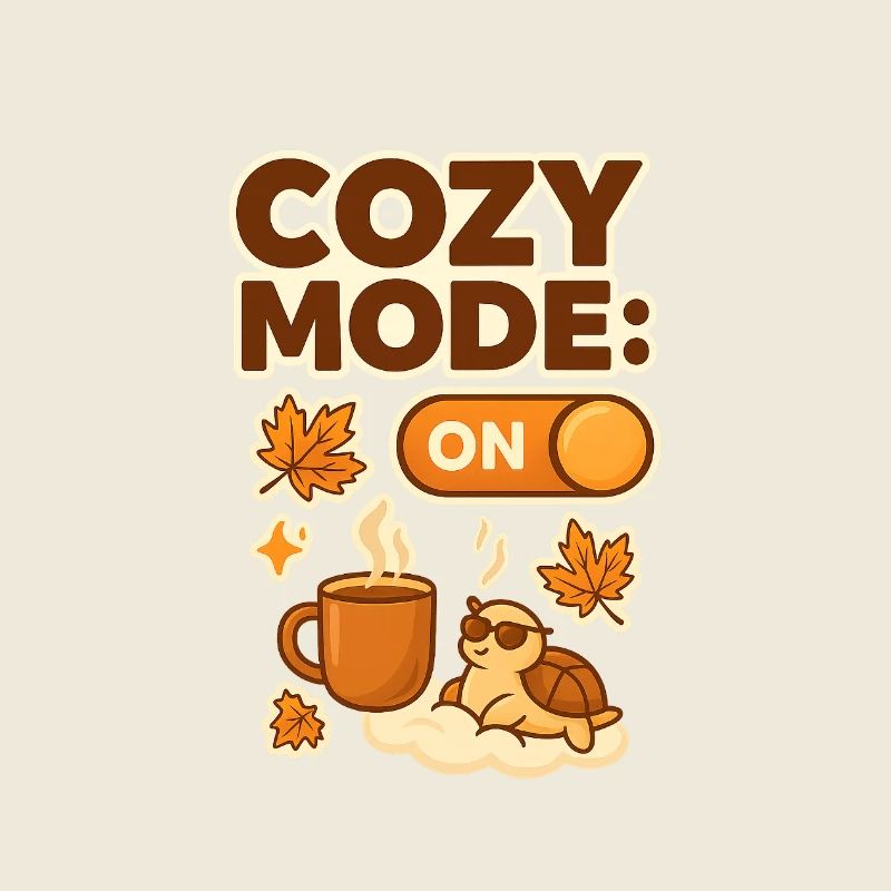 Cozy Mode: Herbsttee Schildkröte
