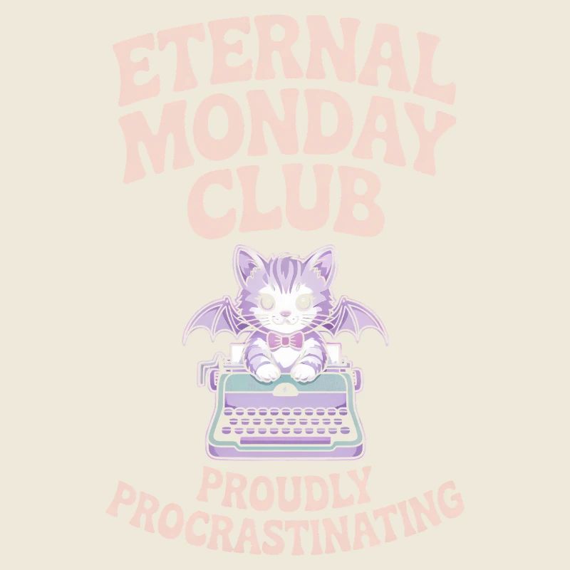 Club du Lundi Éternel Chat Procrastination