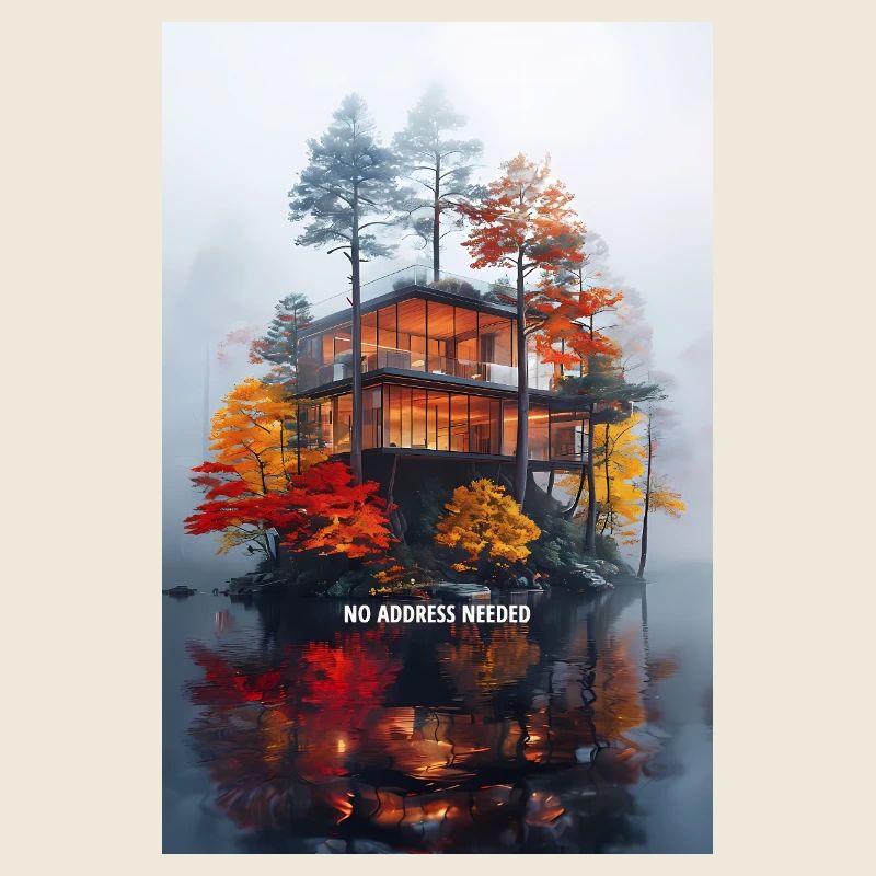 NO ADDRESS NEEDED - Modern Autumn Island Villa