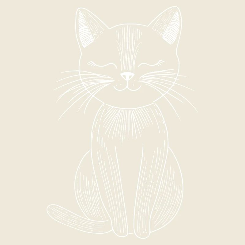 Katze Skizze 