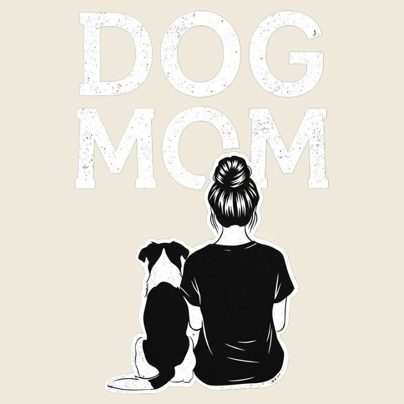 Silhouette de maman de chien