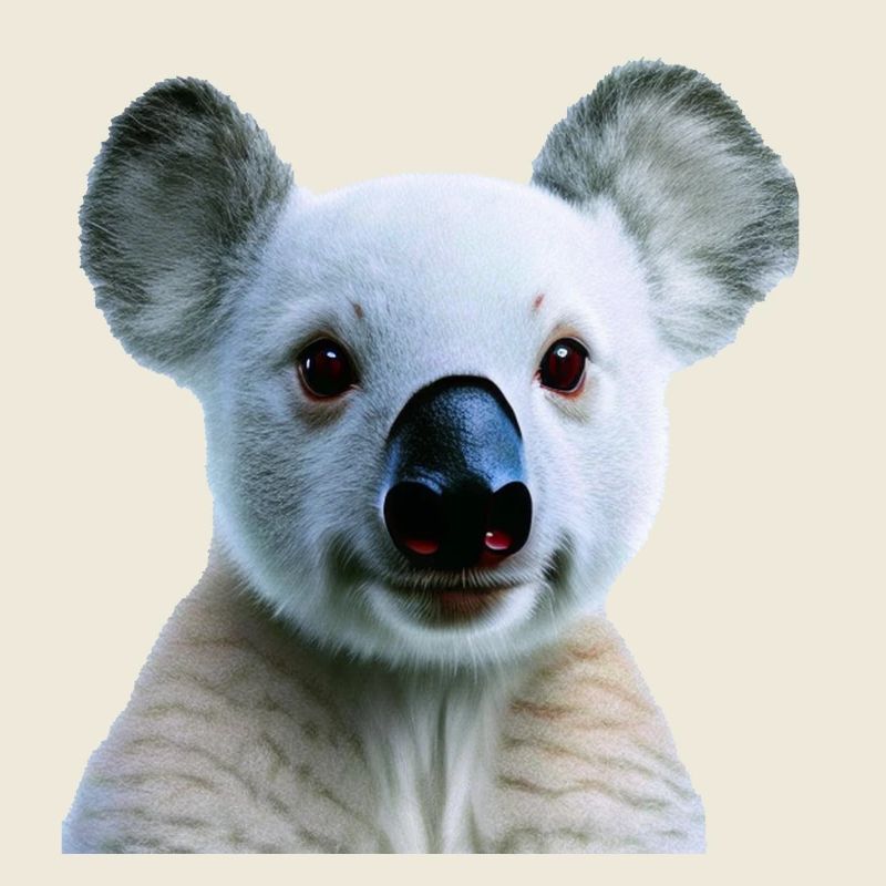 super cute Koala bear portrait painting fluffy ani