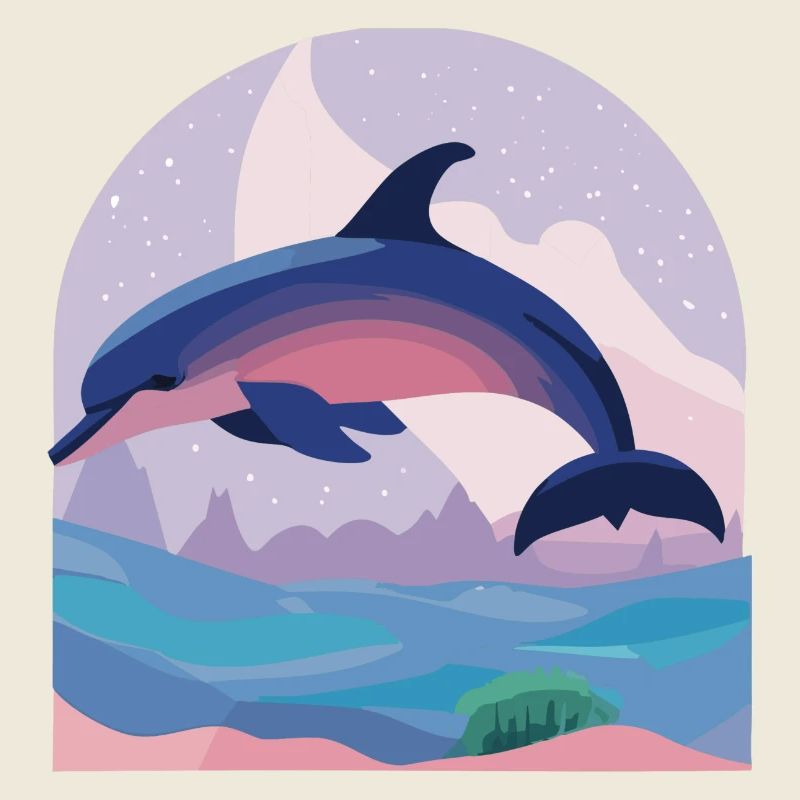 Skipping Dolphin (Dreamy Animals Collection)