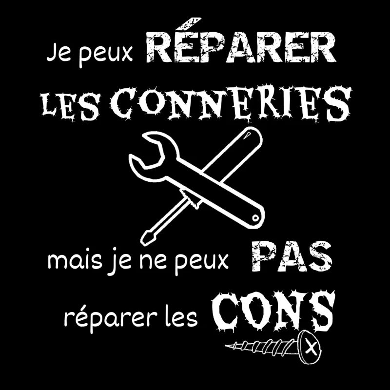 Réparer les cons (blanc)