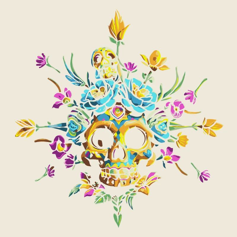 Skull flowers