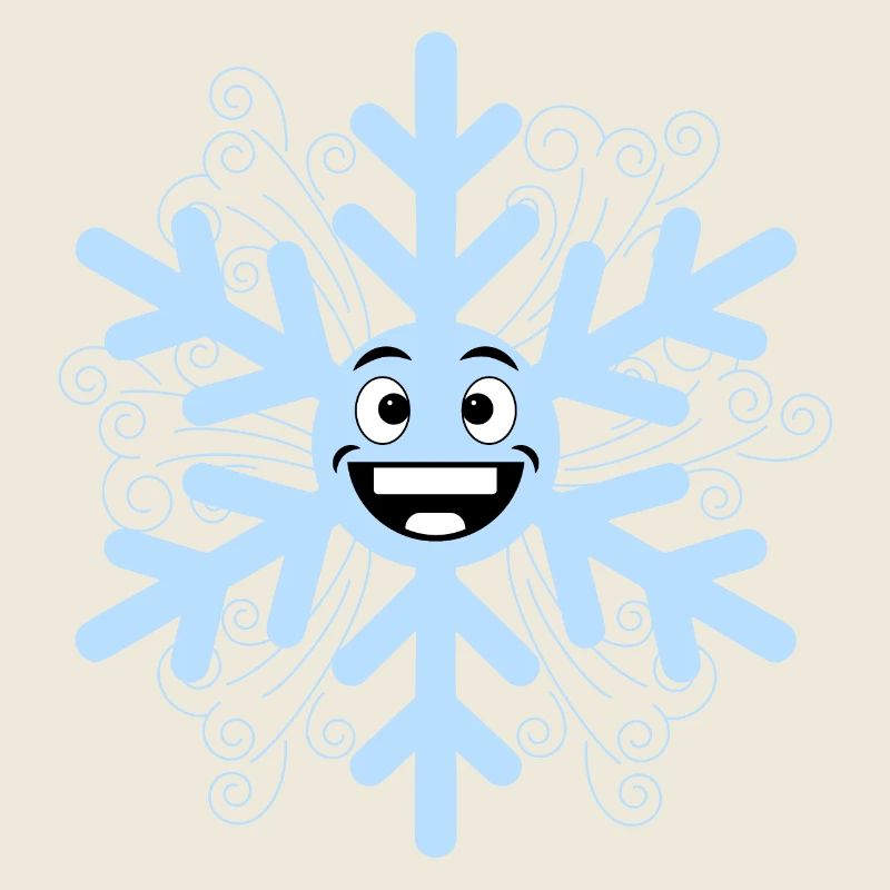 Glückliche Schneeflocke