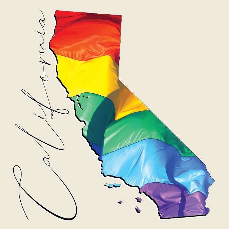 California (USA) | Real Flag | LGBTQIA+ Script