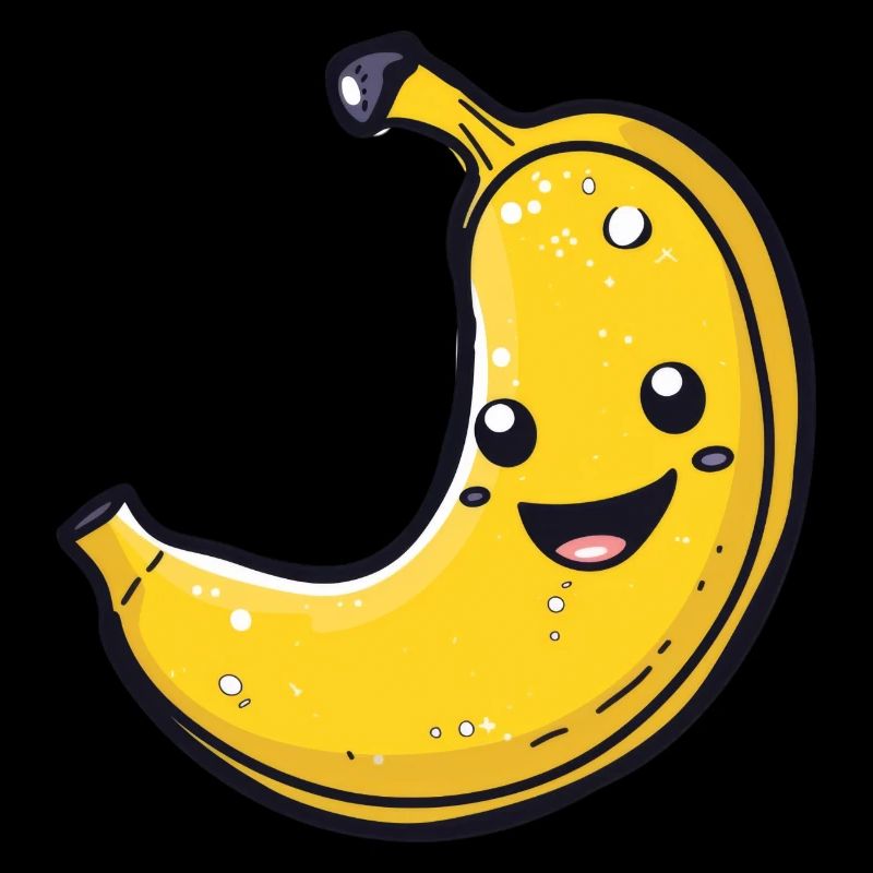 Lustige Banane Illustration