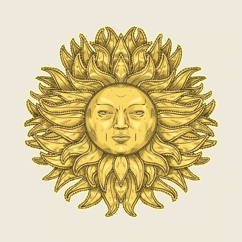 Grand Soleil à visage