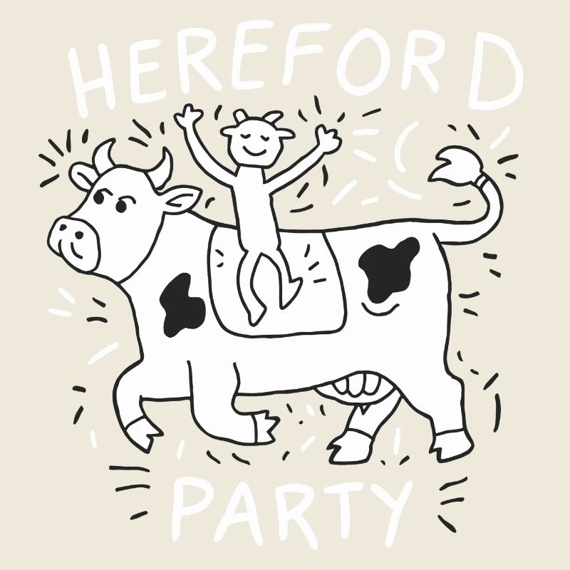 Kuh-Party mit Herefords