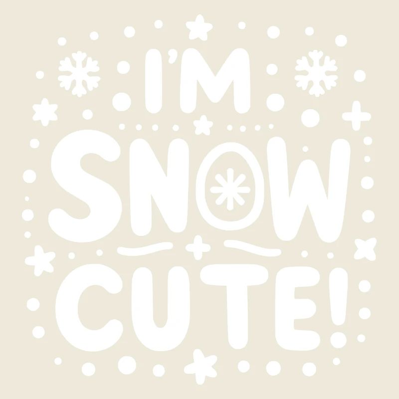 Je suis mignon comme neige