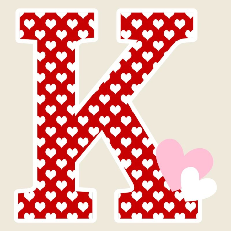 Lettre k cœur