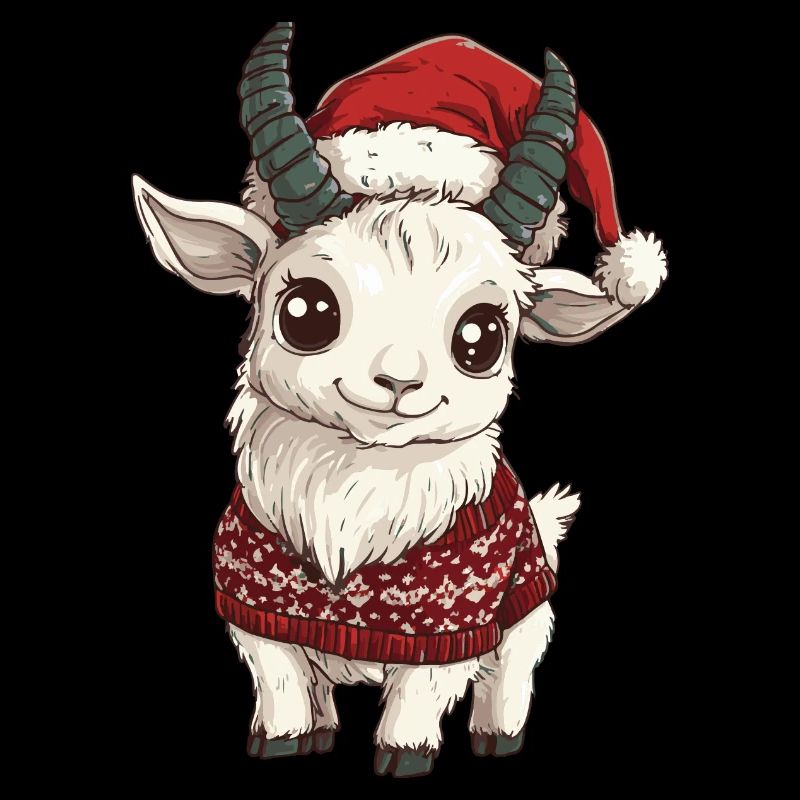 Bande dessinée de Noël Chèvre de montagne