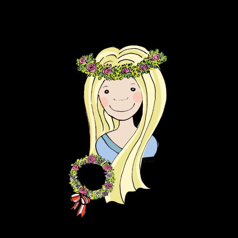 Mittelalter Blumenmädchen blond