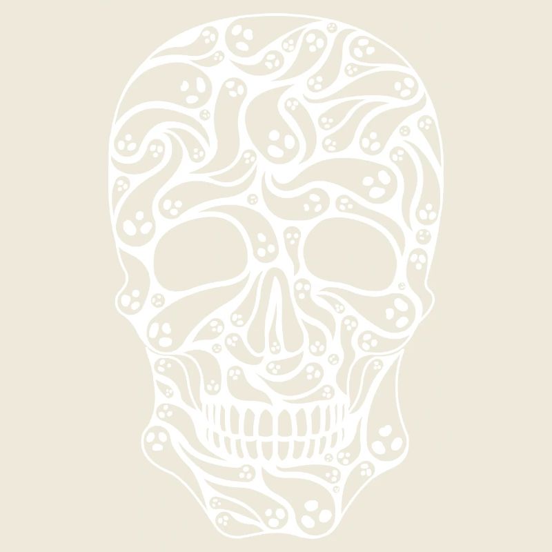 Scary Ghost Skull Head Spooky Halloween Costume