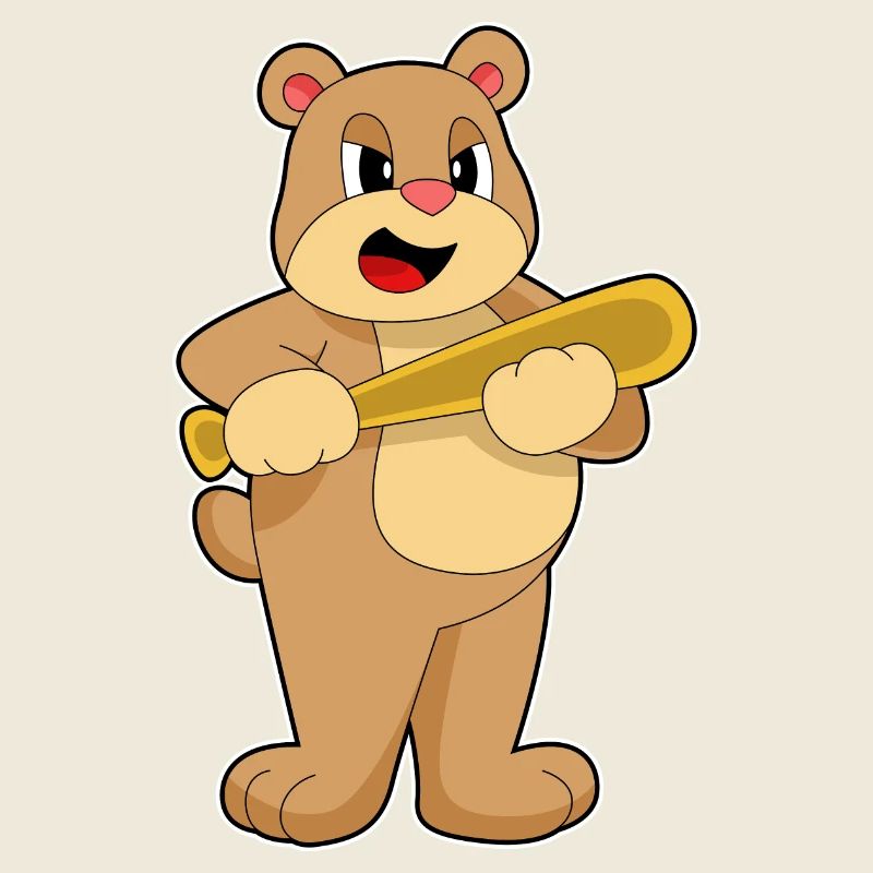 Bär Baseball Baseballschläger