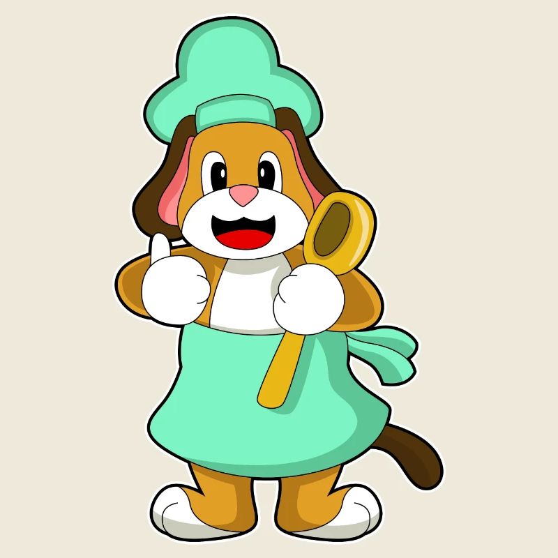 Cuillère de cuisson pour chien