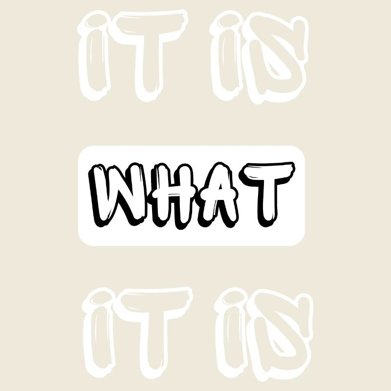 it is what it is