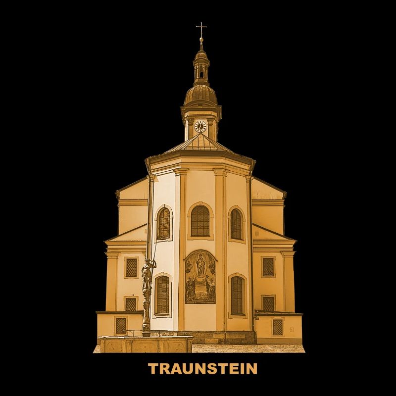 Traunstein Stadtpfarrkirche Chiemgau Oberbayern