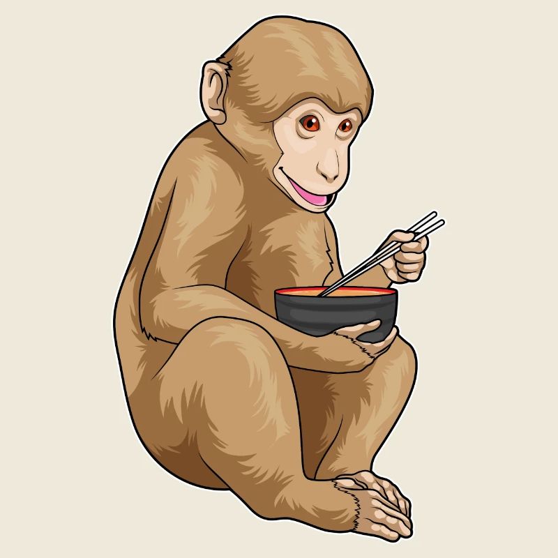 Affe Ramen Schüssel