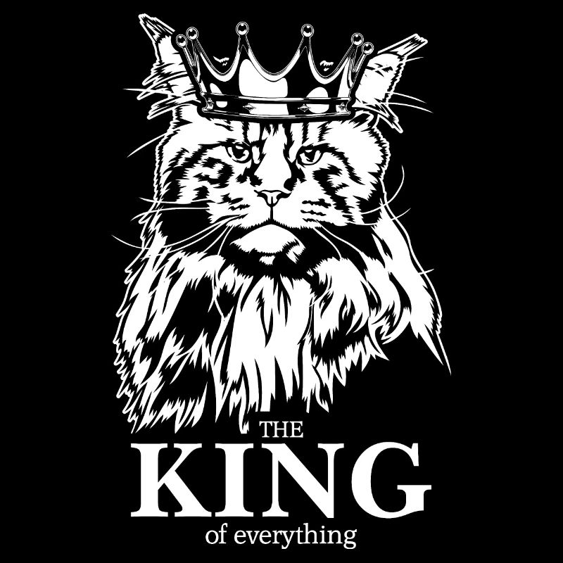 Maine Coon King of everything Katzenspruch Katze