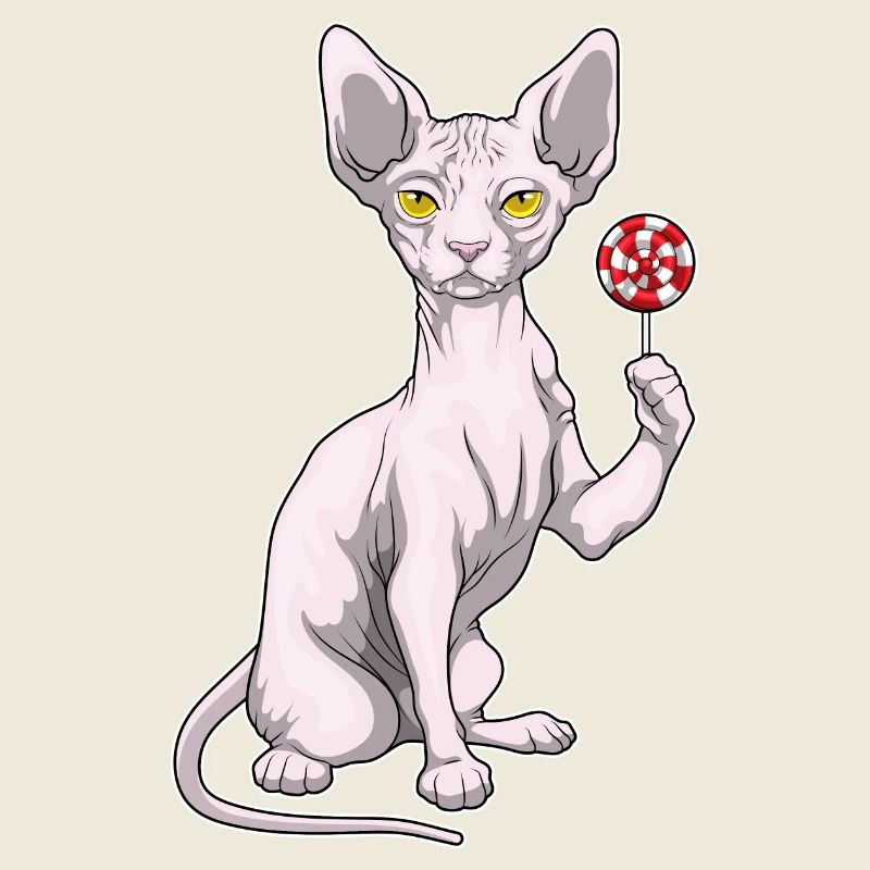 Sucette Chat Sphynx