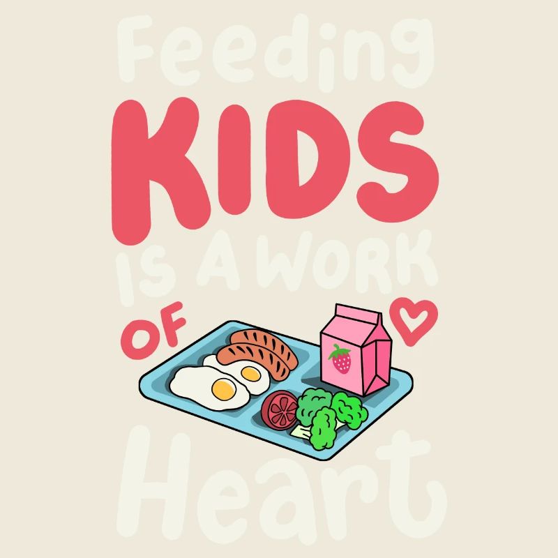 Cafeteria-Crew der Schulkantine