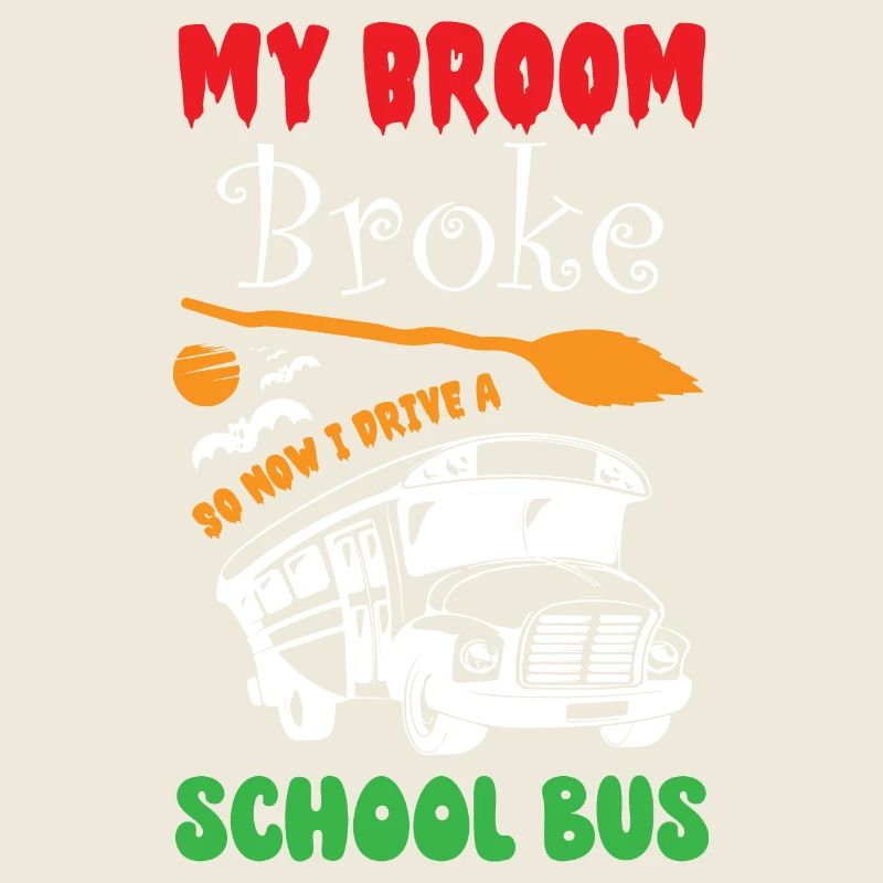 Drôle Sorcière Chauffeur d’autobus scolaire Halloween