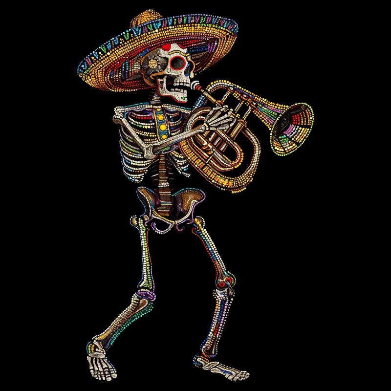 Tuba Squelette Mexicain