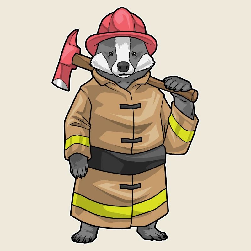 Badger Firefighter Axe Fire Brigade
