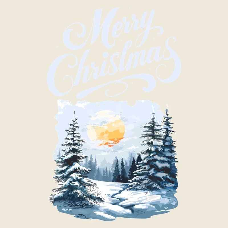 Joyeux Noël Forêt Paysage