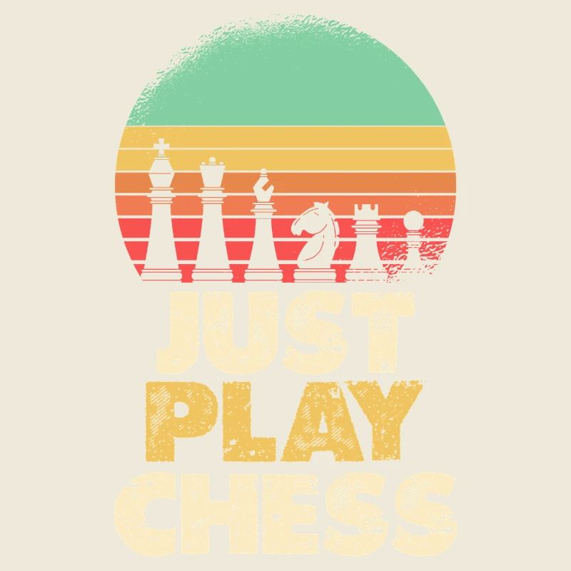 Jouez simplement aux échecs Retro Sunset