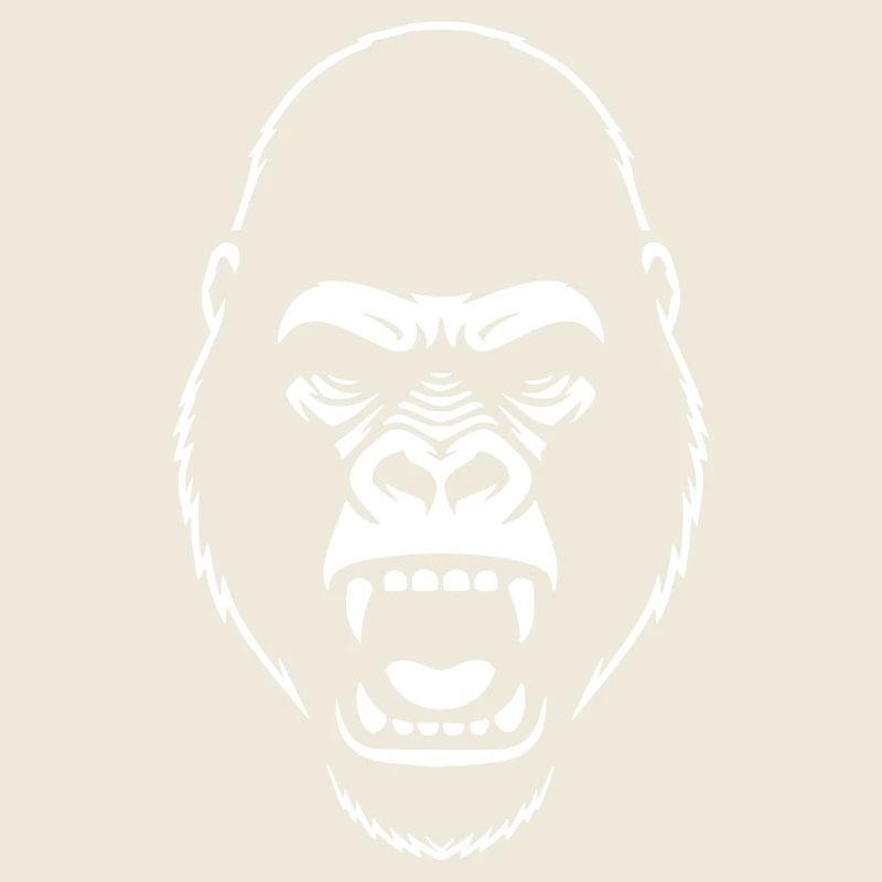 Pochoir Gorilla : Déclaration grunge élégante
