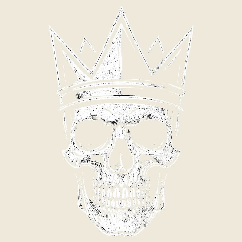 Skull with Crown – Gothic Vibes