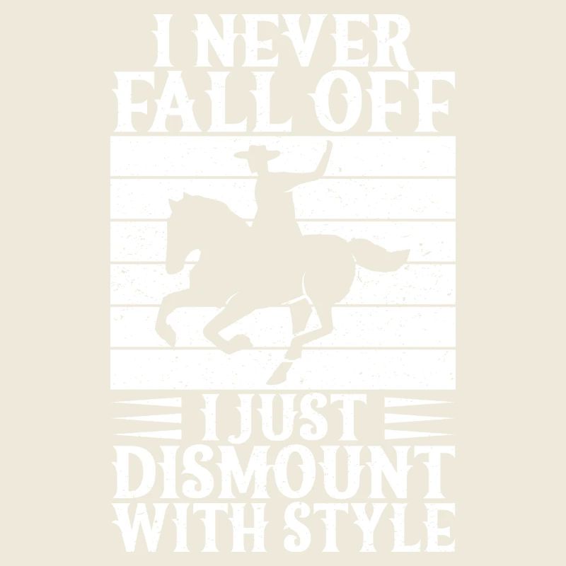 Rodeo Horse Riding I Never Fall Off Cowboy