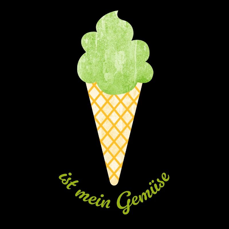 Eis Gemüse Veganer Eiscreme Sommer coole Sprüche