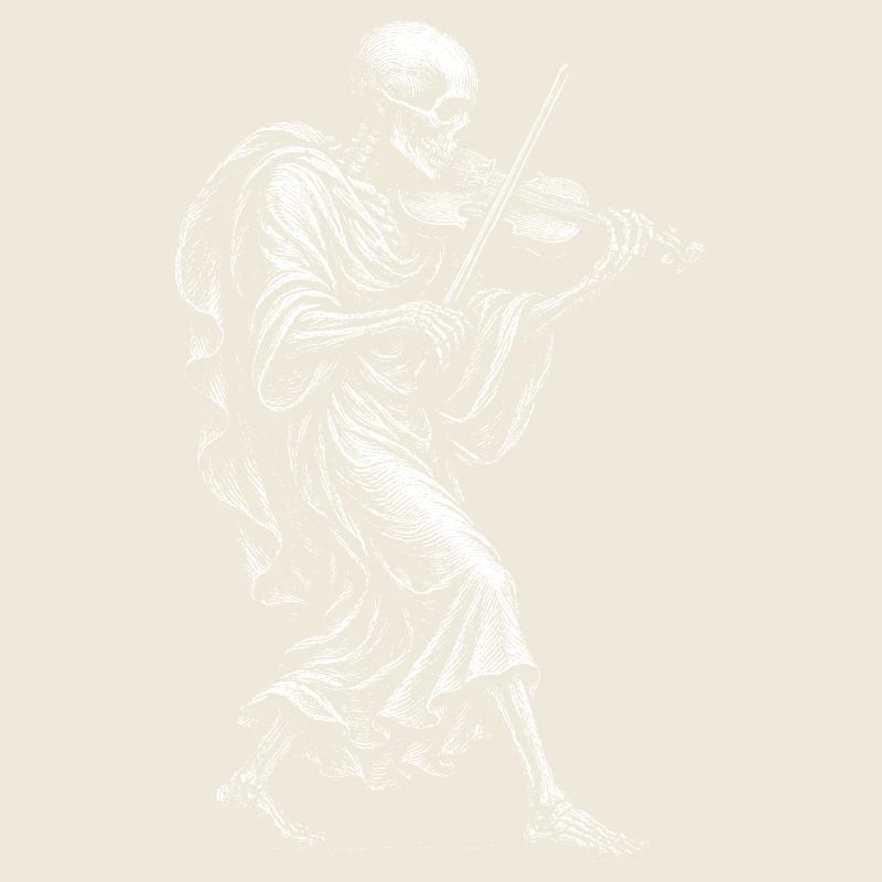  Skeleton playing the violin